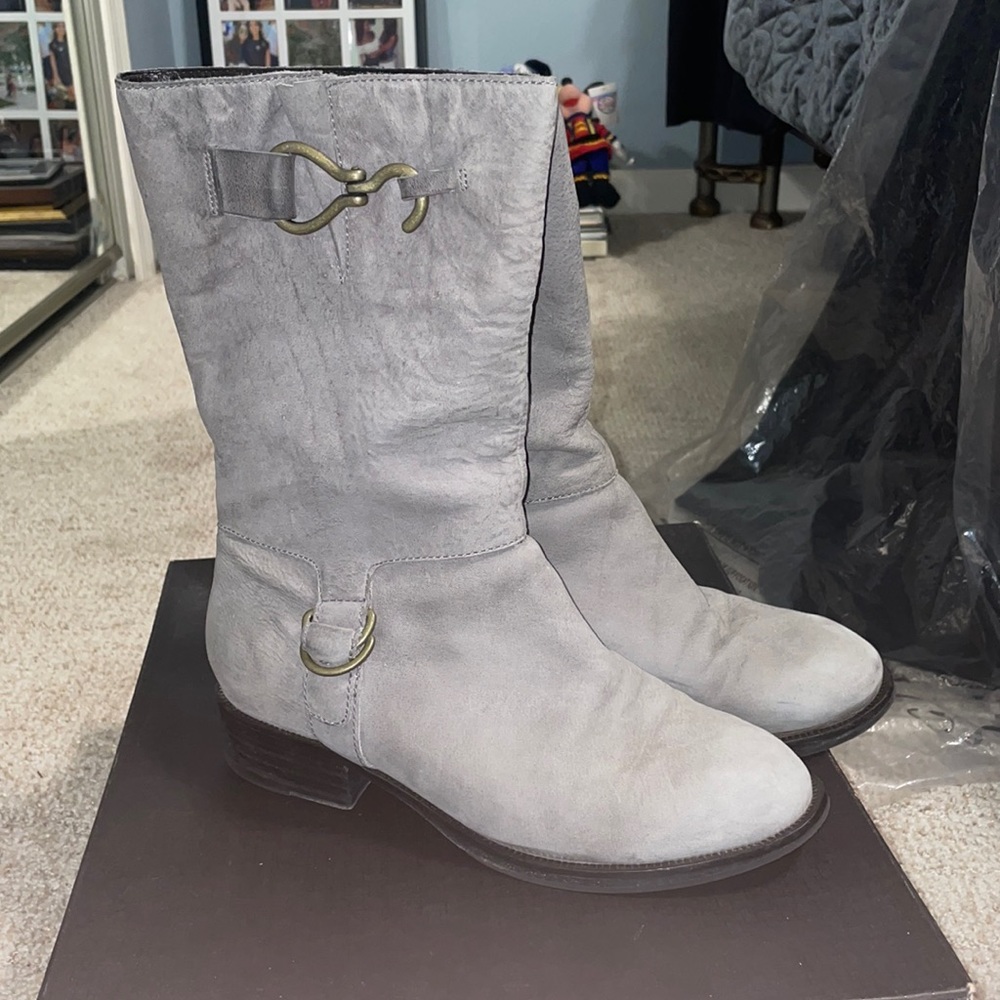 Cole Haan Air Tantivy with Nike Air Grey Mid Shaft Boot